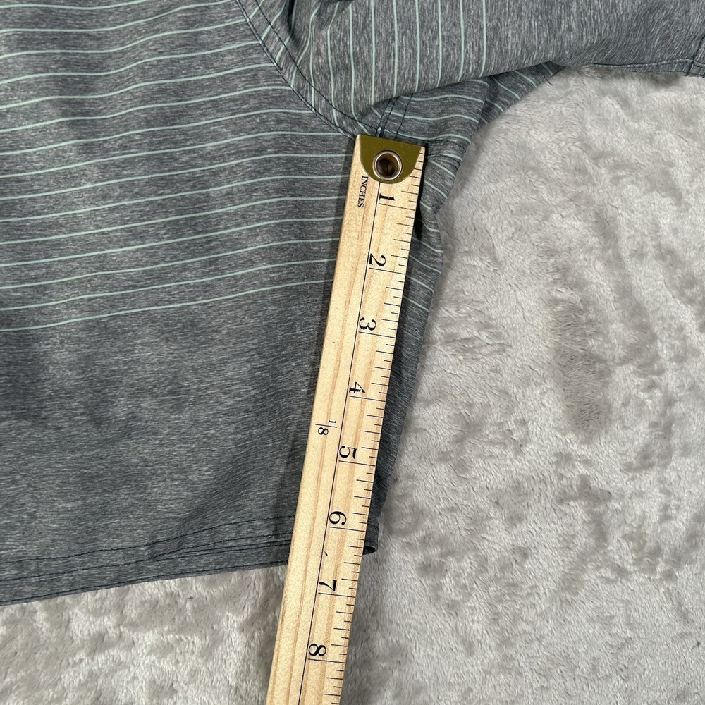Vuori Trail Shorts 2.0 6" Mens L Blue Gray Striped Lined Athletic Performance - Picture 12 of 15